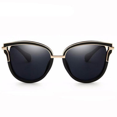 Black Frame Sun Glasses for Women