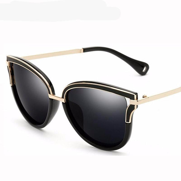 Black Frame Sun Glasses for Women