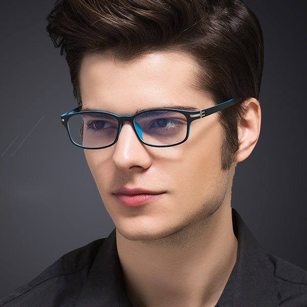 Blue Edge Titanium Glasses