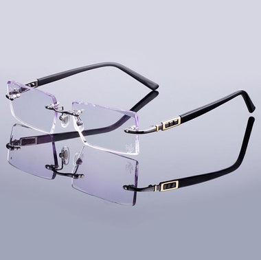 Men's Diamond Trimming Glasses
