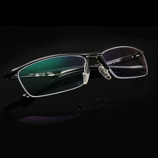 Black Half Rim Eye Glassses