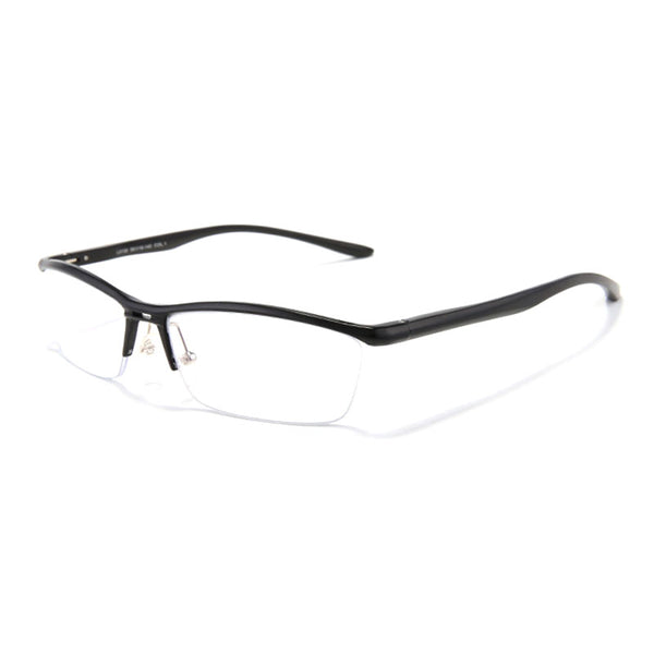 Black Half Rim Eye Glassses