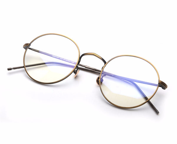 Gold Alloy Frame Eyeglasses