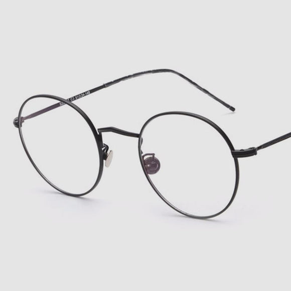 Gold Alloy Frame Eyeglasses