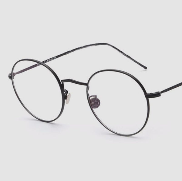 Gold Alloy Frame Eyeglasses