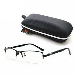 Black Shield Frame With Glasses