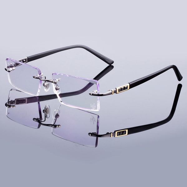Men's Diamond Trimming Glasses