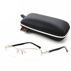 Black Shield Frame With Glasses