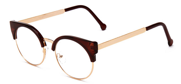 Half Frame Cat Eye Glasses for Women