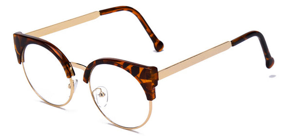 Half Frame Cat Eye Glasses for Women
