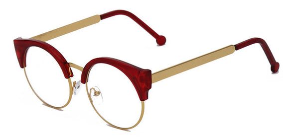 Half Frame Cat Eye Glasses for Women